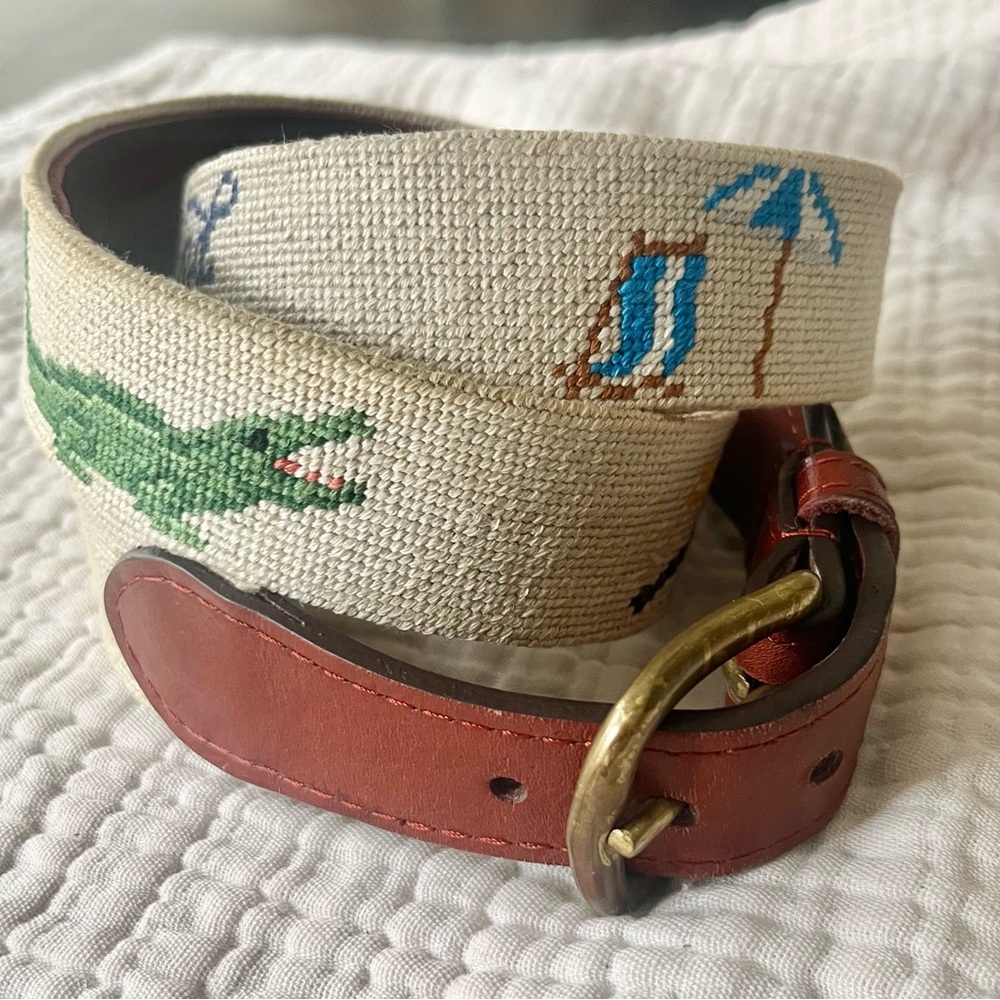 Kiawah Island Smathers & Branson Golf Motif Belt w original box - Picture 2 of 12
